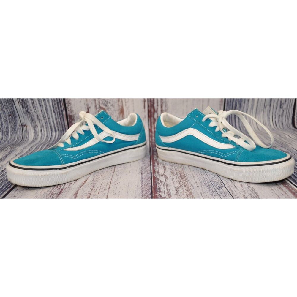 VANS Off The Wall Old Skool Skateboard Shoes 751505 Teal Men's 4.5 Women's 6 - Picture 5 of 8